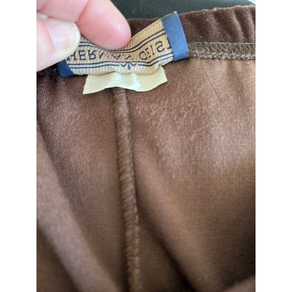 Vtg 1980's Women's Dark Brown Herman Geist Maxi Skirt Elastic Waistband Size L - Picture 3 of 6